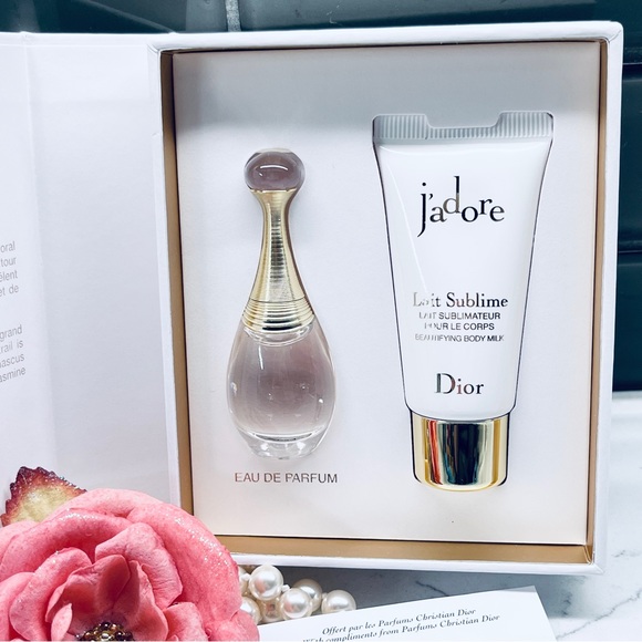 Dior J’adore 2pc Gift Set:  .17oz/5ml & Beautifying Body Milk 20ml. - Picture 2 of 8